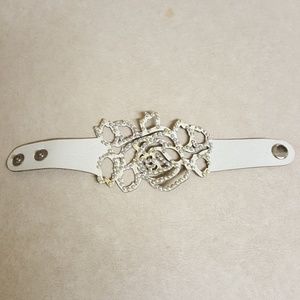 Leather laser cut bracelet
